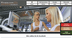 Desktop Screenshot of fitnesspark-krumbach.de